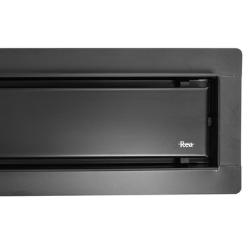 Rigolă de duș Rea Neo Pure, negru mat, 60 cm